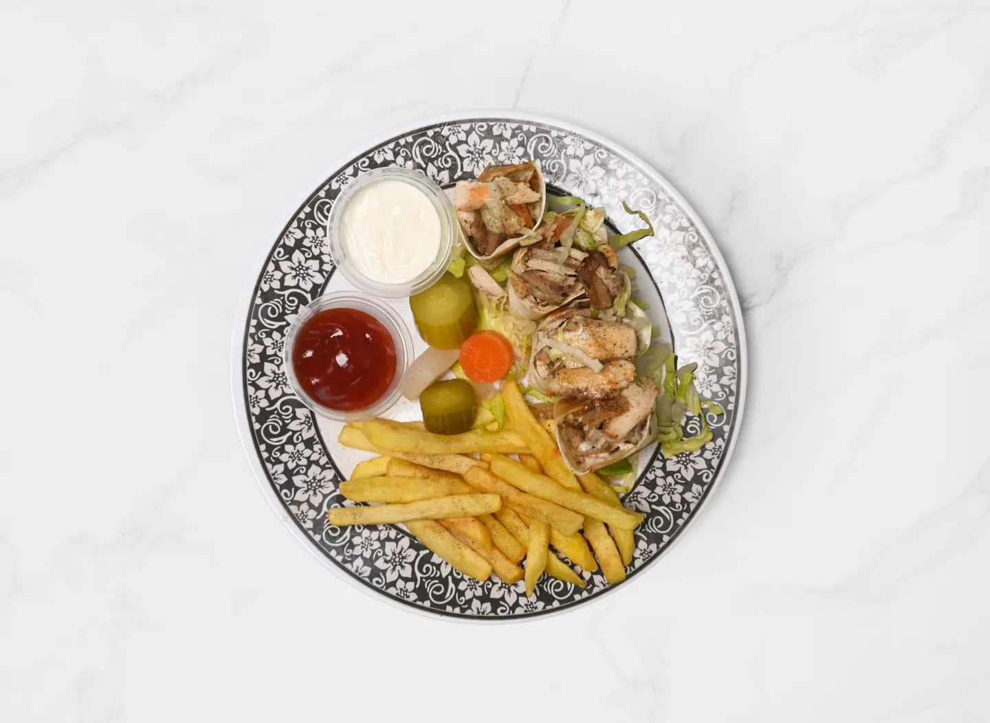 شاورما عربي ٤ قطع - بدون جبن