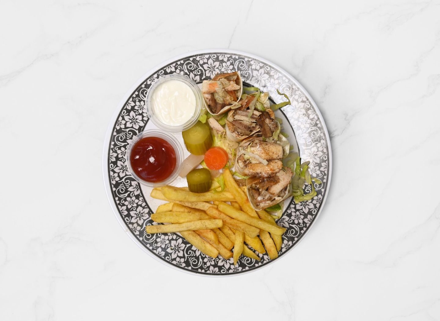 شاورما عربي ٤ قطع - بدون جبن