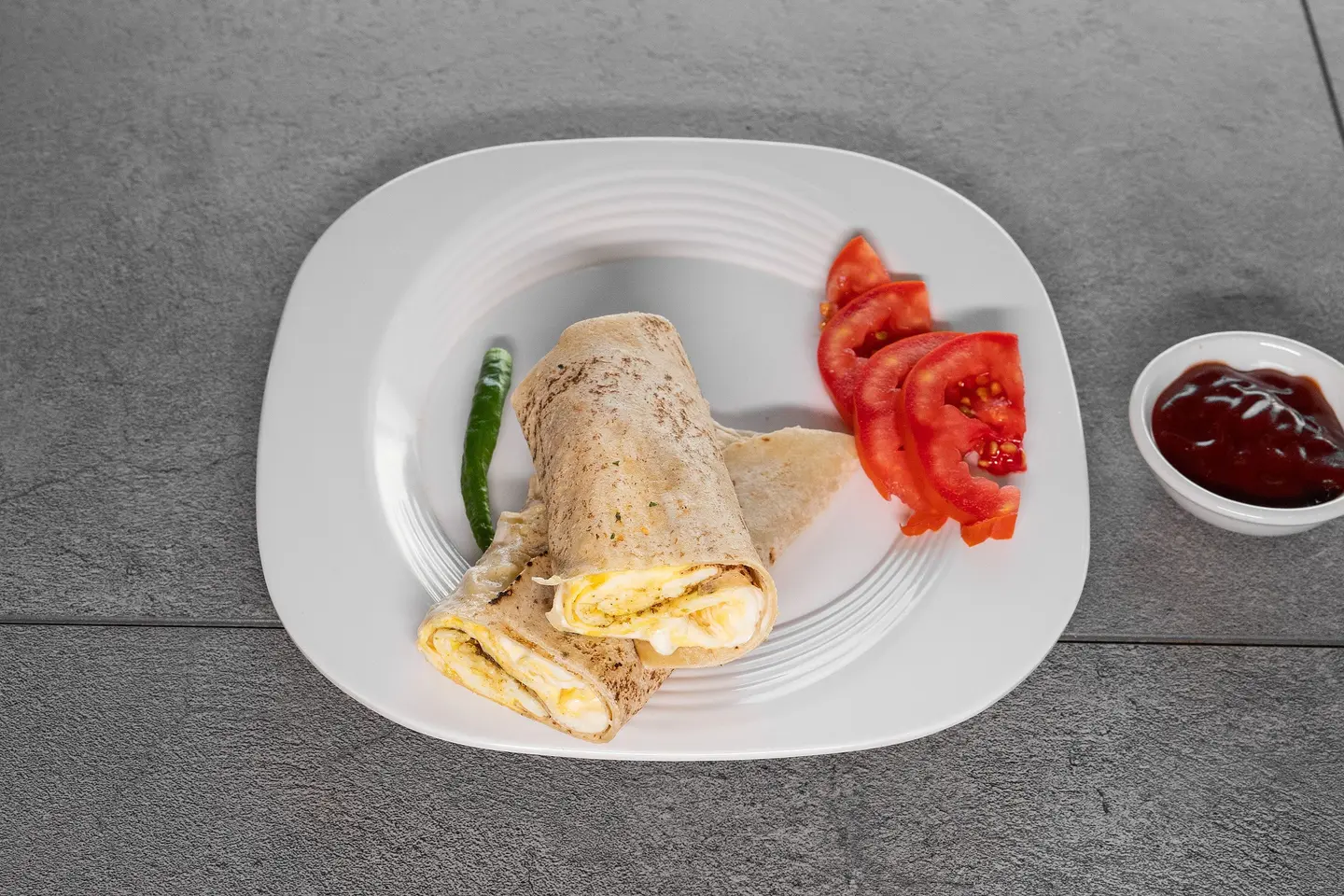 Fried Egg With Cheese - Sandwich