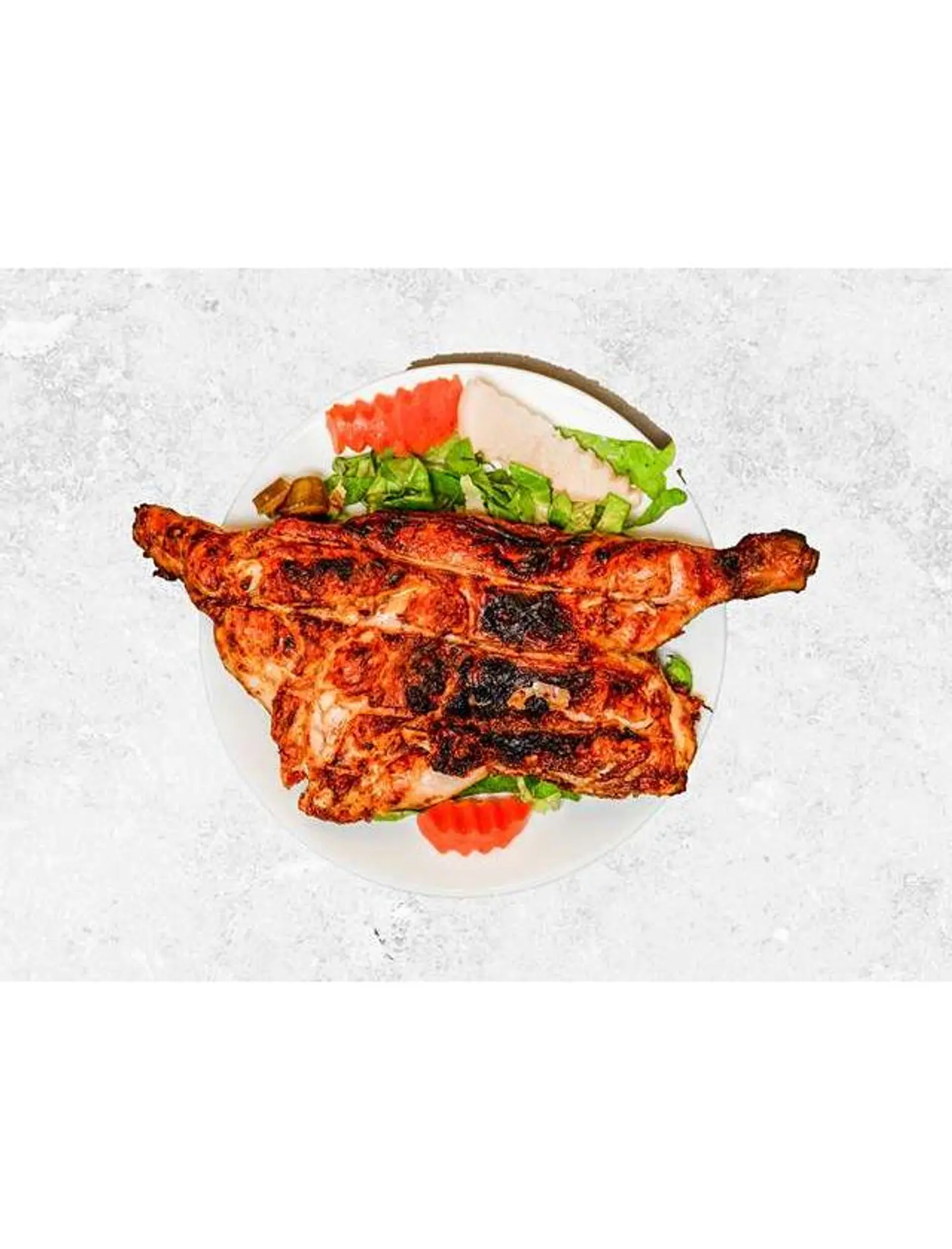 دجاج فحم - نص حبة دجاج