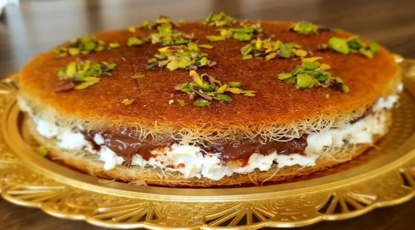 Kunafa With Cream And Nutella - One Person