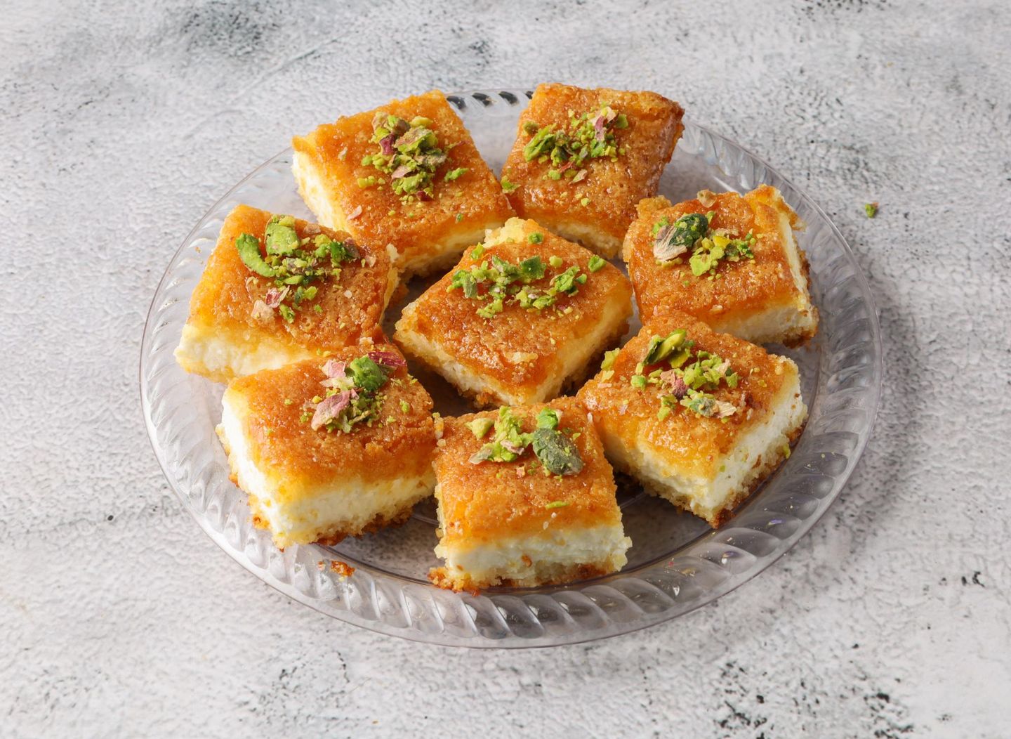 بسبوسة قشطة - نص كيلو