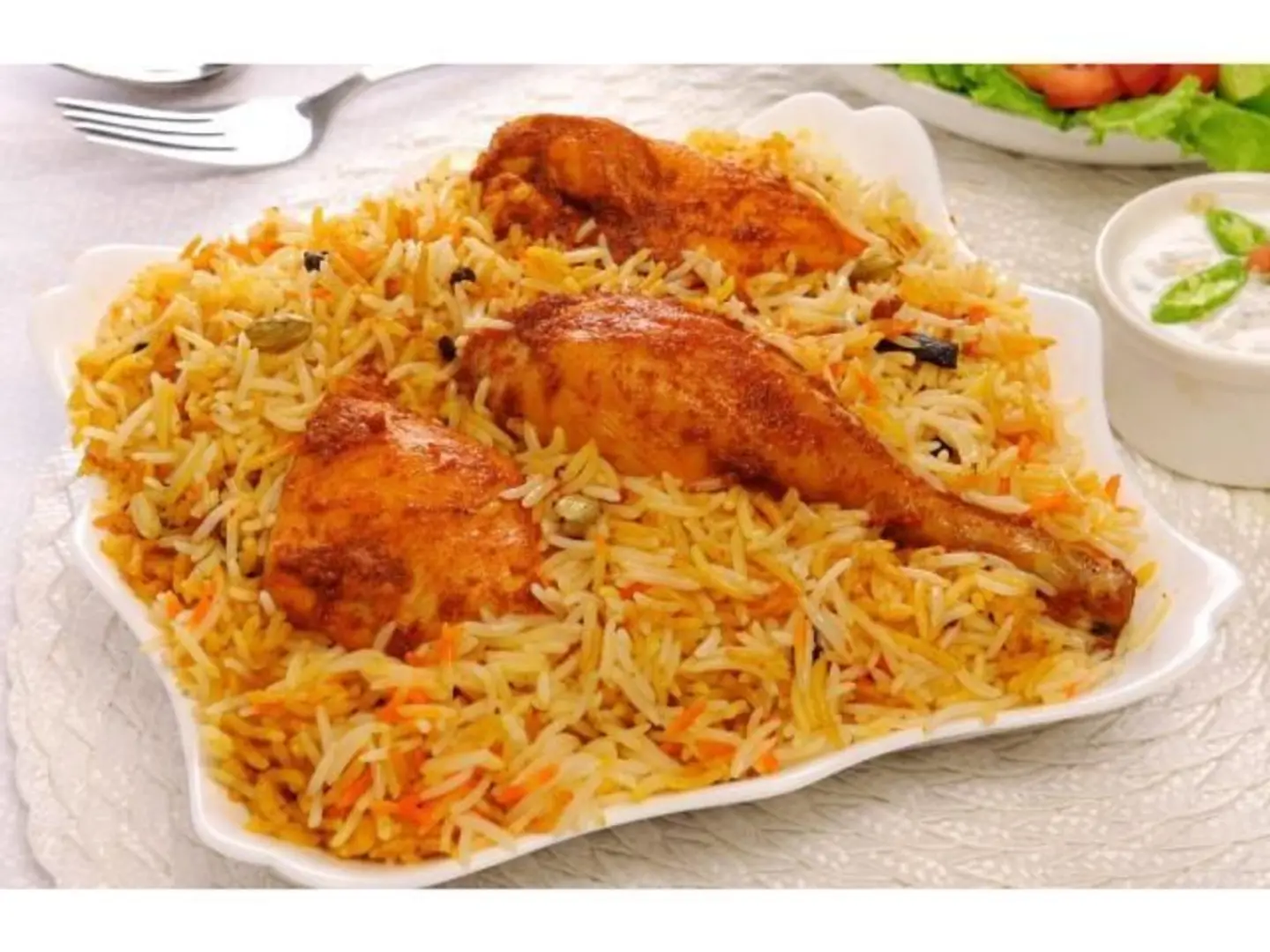دجاج برياني مع رز - ربع دجاجة