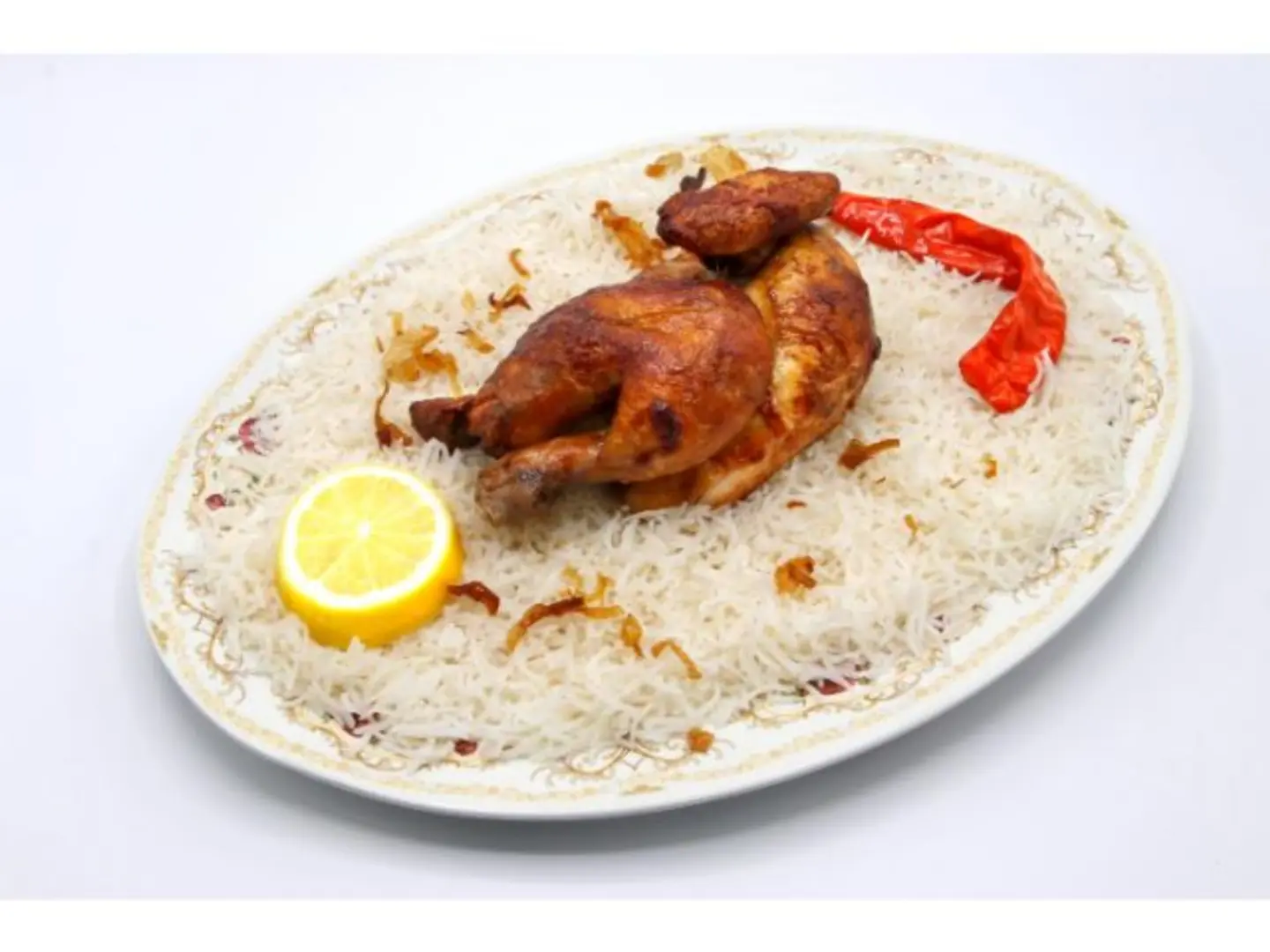 نصف شواية - أرز شعبي