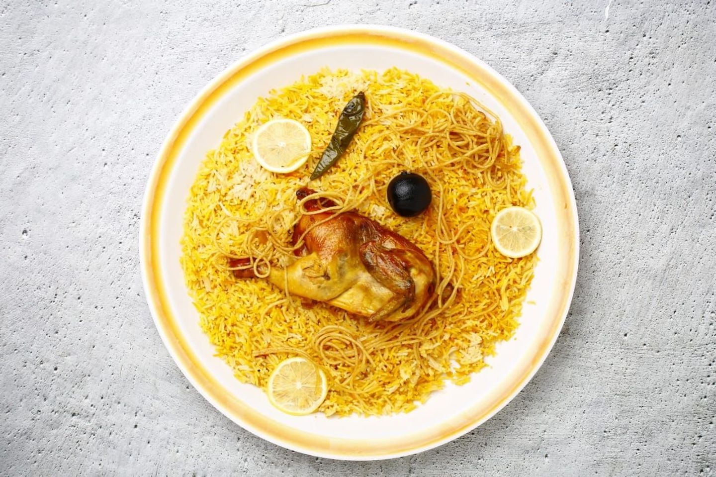 Whole Chicken Mandi - Pishawari Rice
