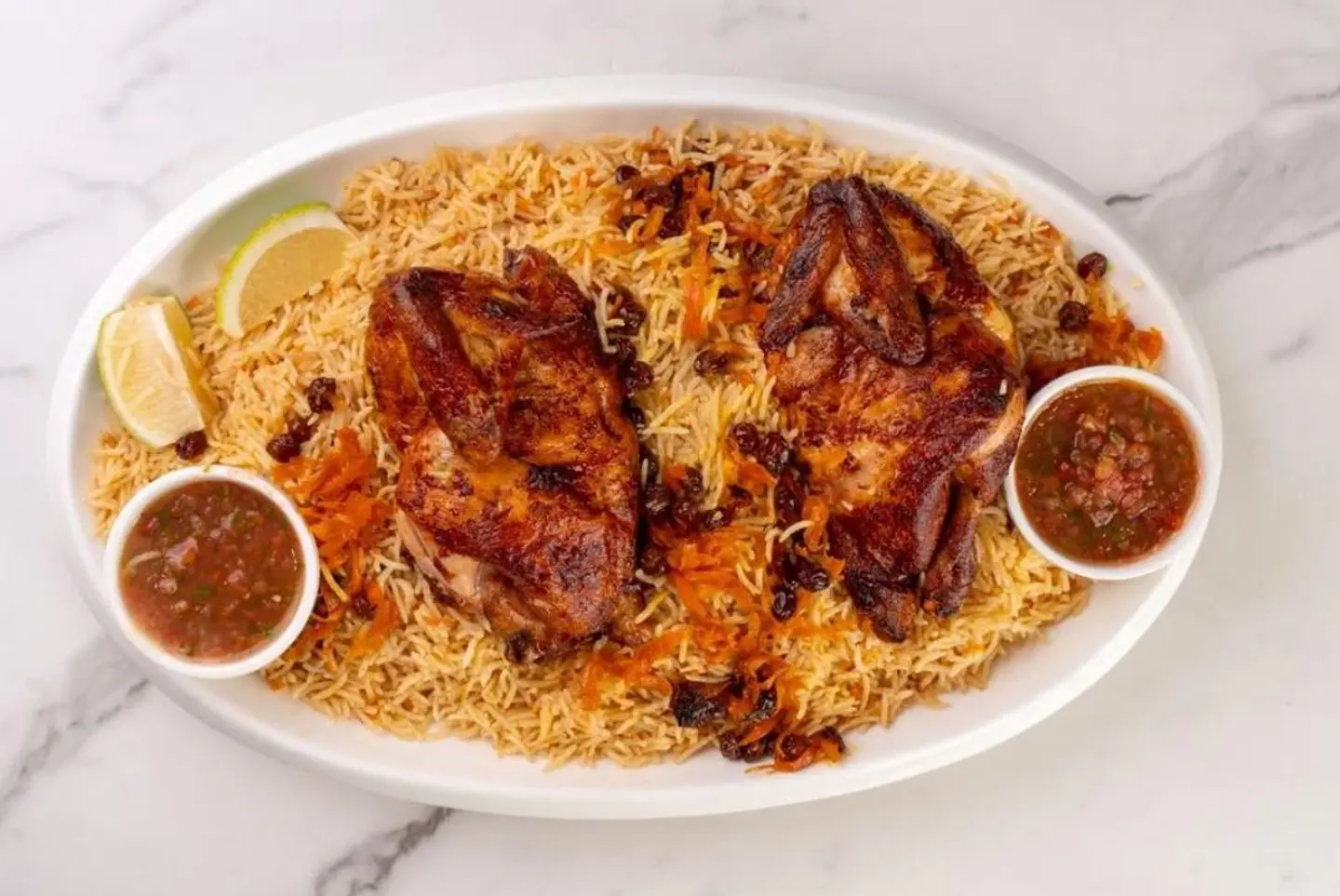 دجاج مكتوم - نص حبة دجاج