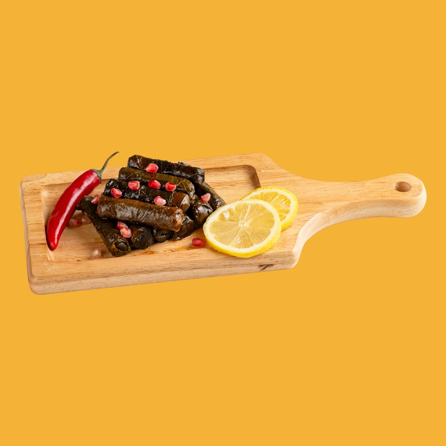 Spicy Grape Leaves - Plate Of 10 Pieces