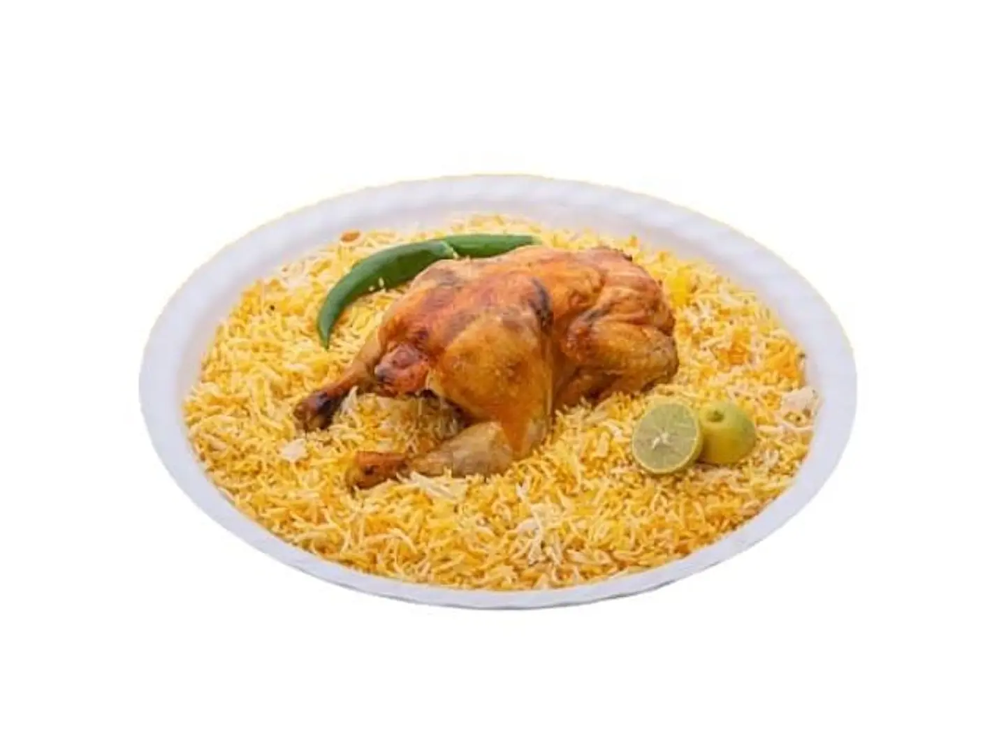 دجاج مندي مع الأرز - نص حبة دجاج