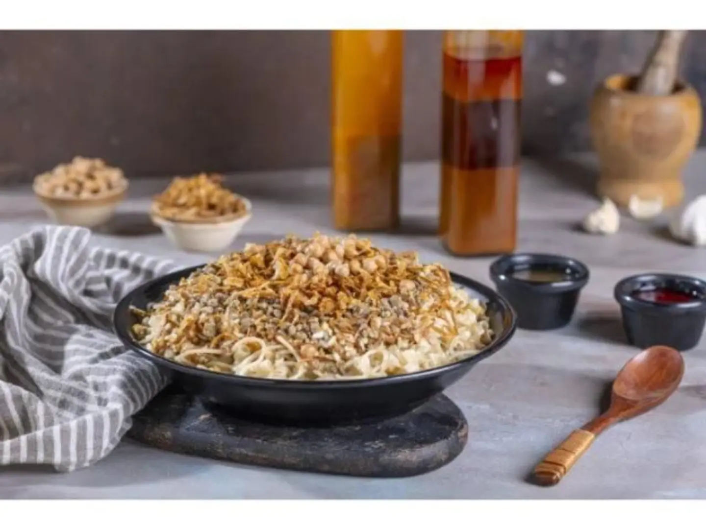 كشري دجاج - وسط