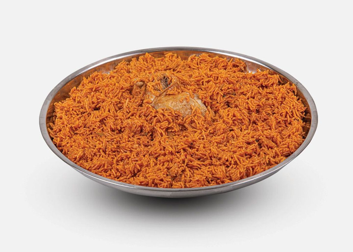 مضغوط مع الأرز - نصف دجاجة