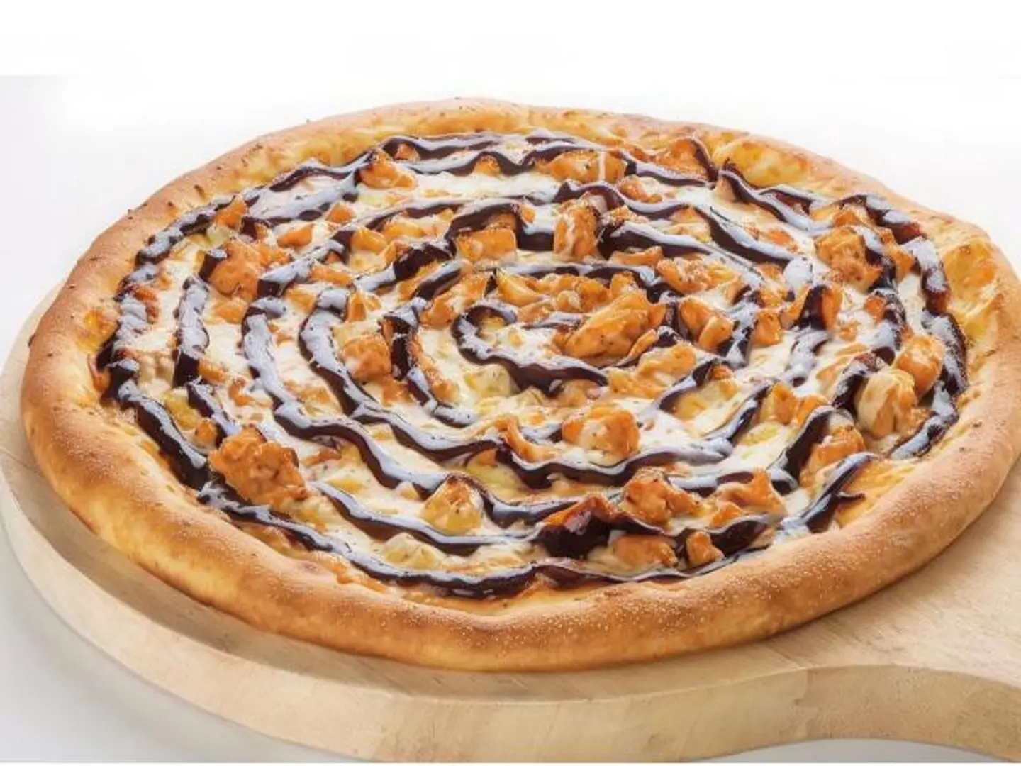بيتزا الدجاج مع صوص الرانش والباربكيو - بيتزا حجم صغير