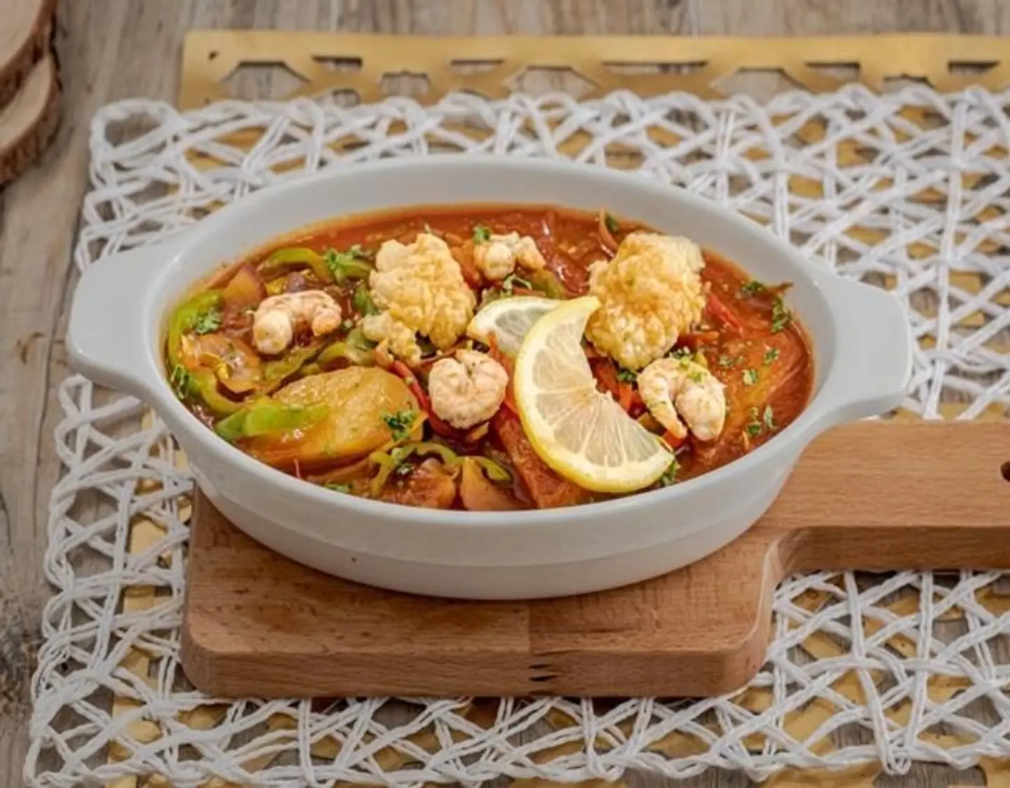 Phosphor Fish Tagine - Red