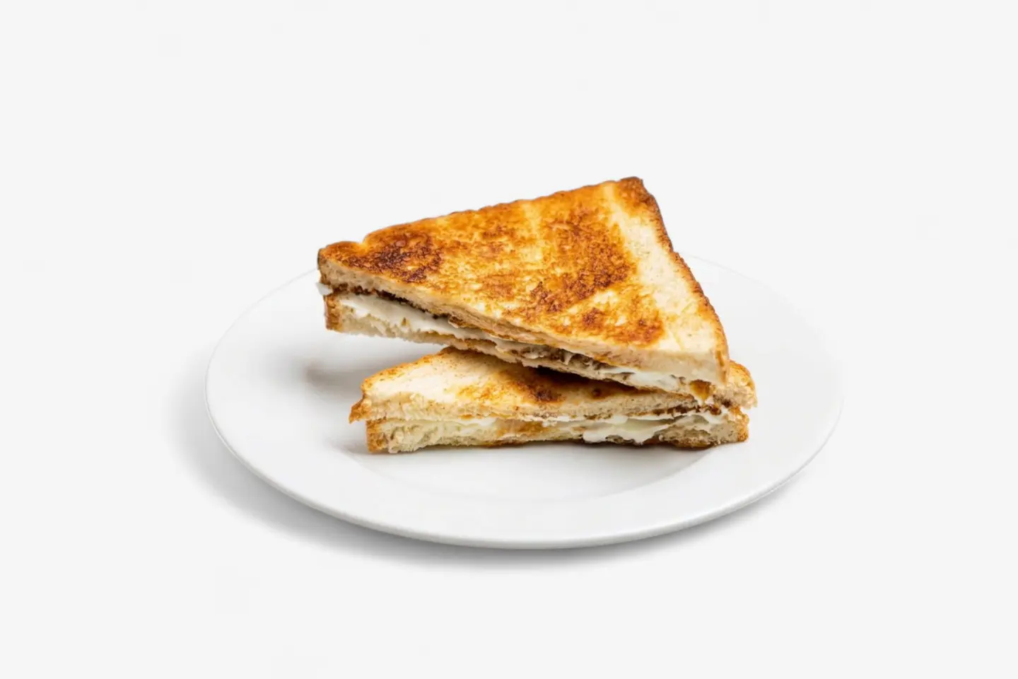 Cheese With Butter And Jam Sandwich - Half