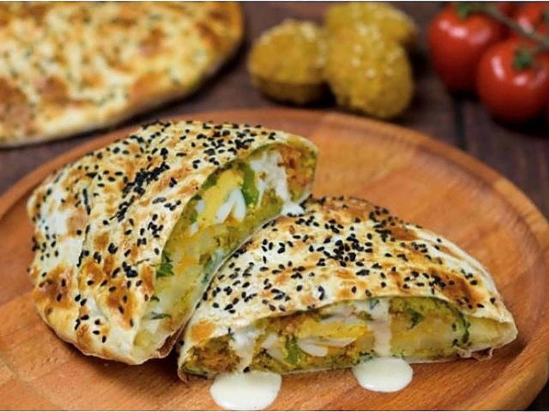 فطيرة الفلافل - جبن