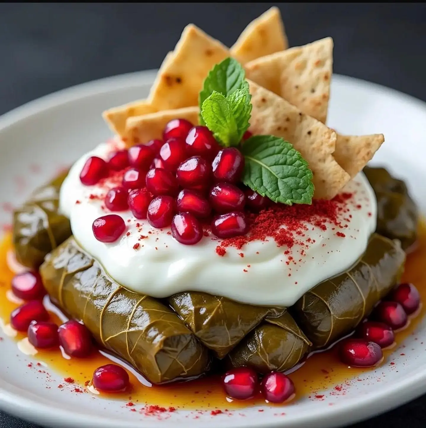 Stuffed Grape Leaves With Pomegranate - Small Size 10 Tablets