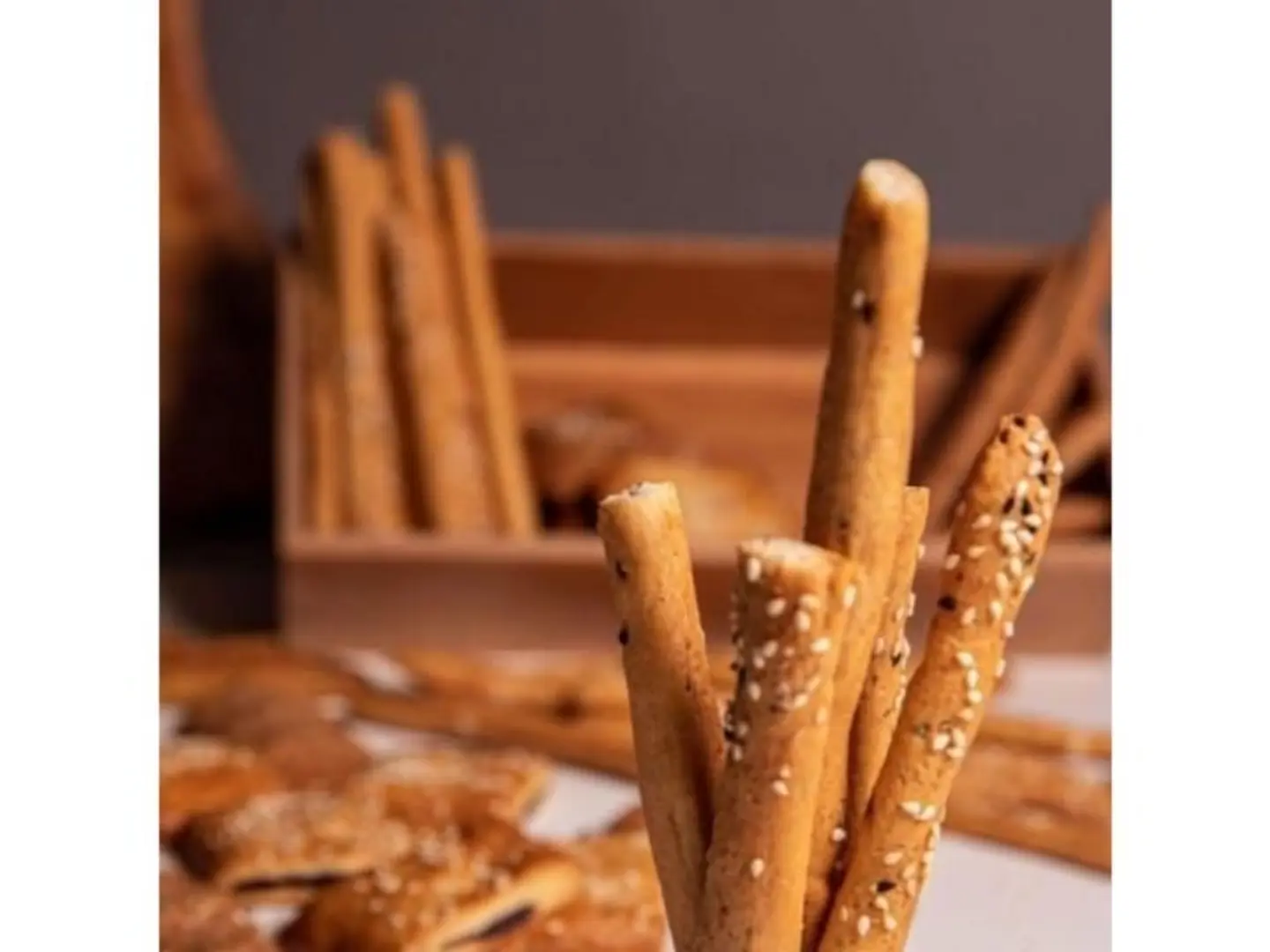 شابورة ابيض سمسم طويل بدون سكر - صغير