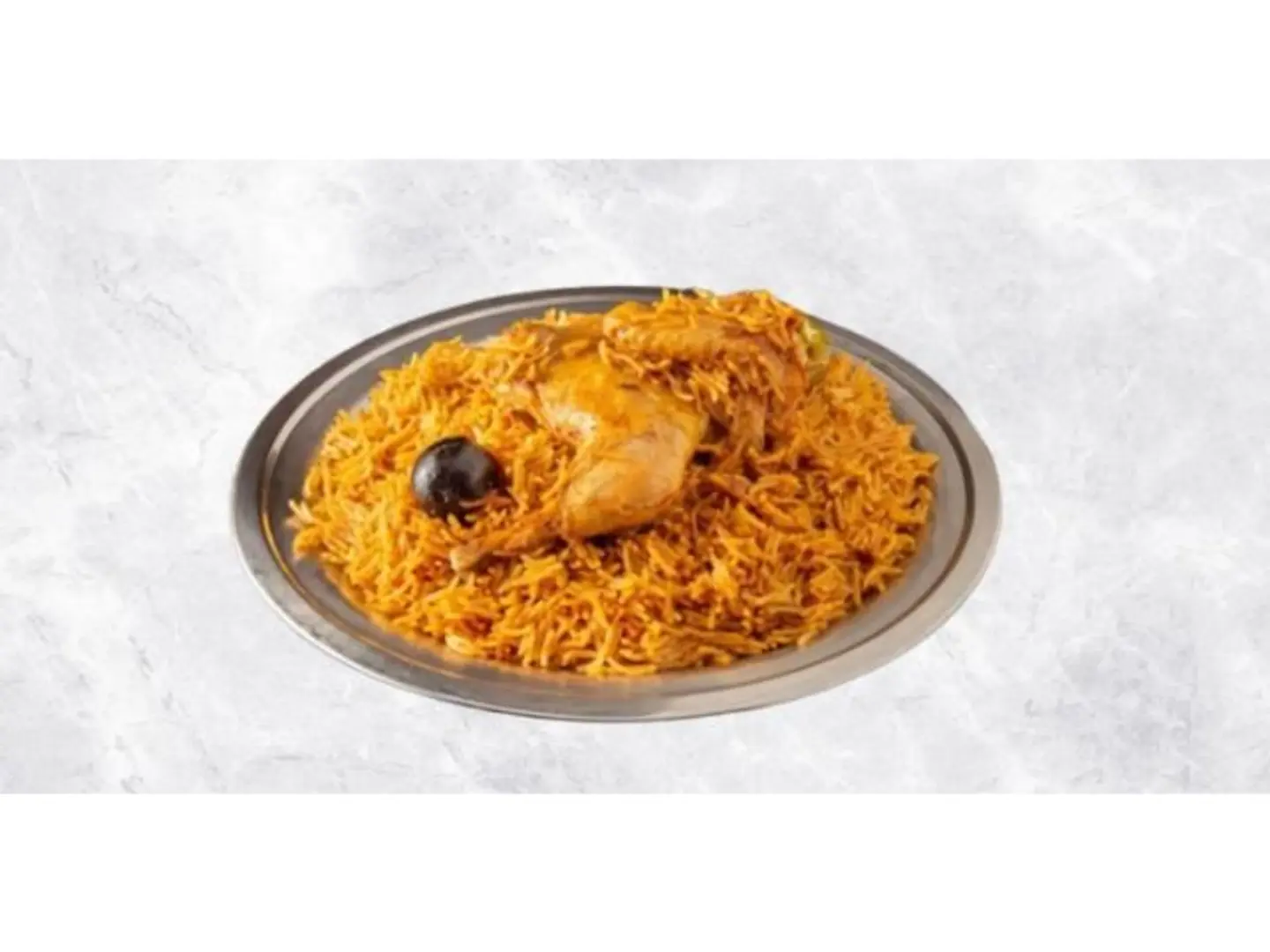 دجاج مضغوط مع رز - نصف دجاجة