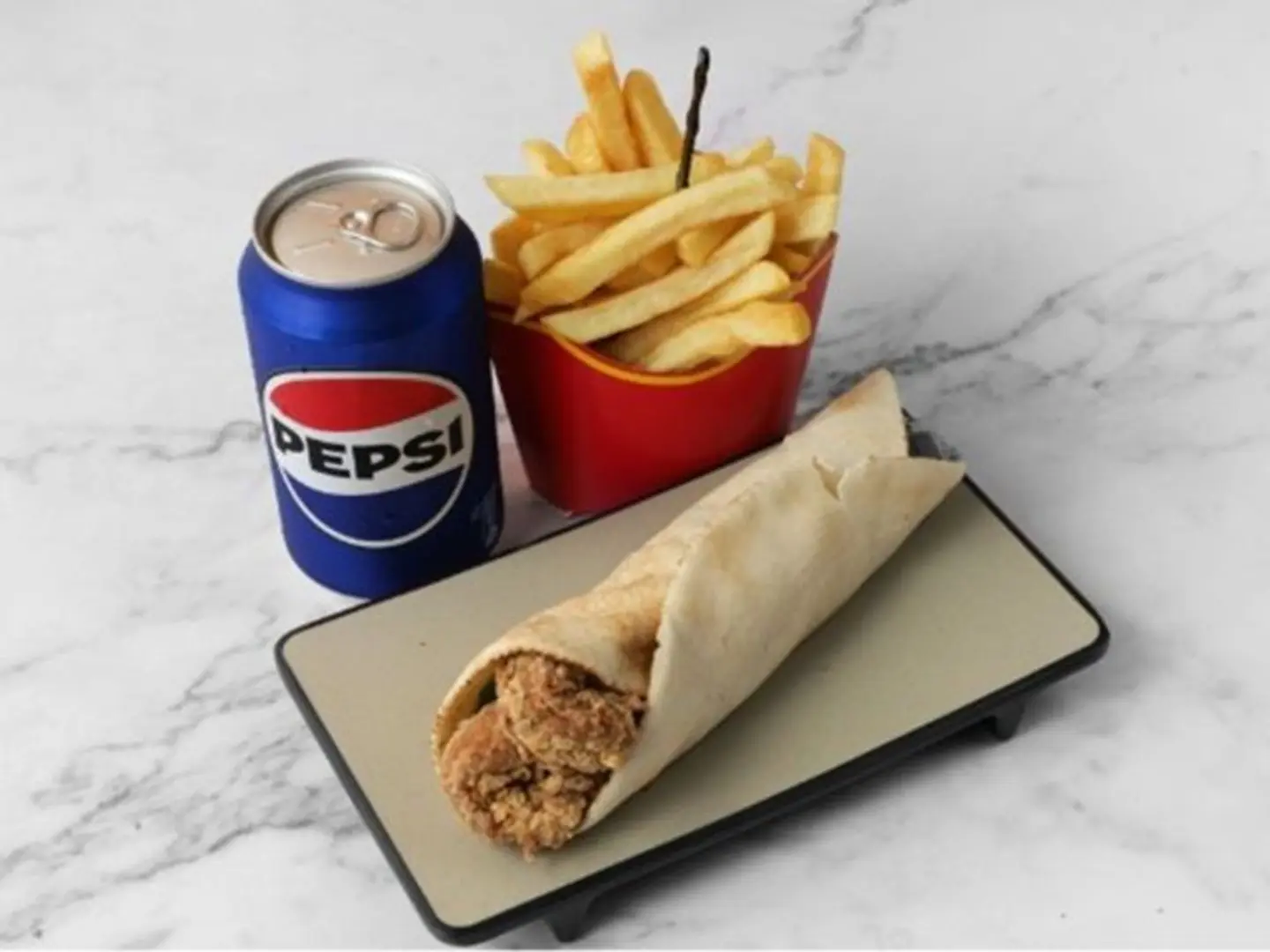 وجبة جمبري مقلي - عيش لبناني