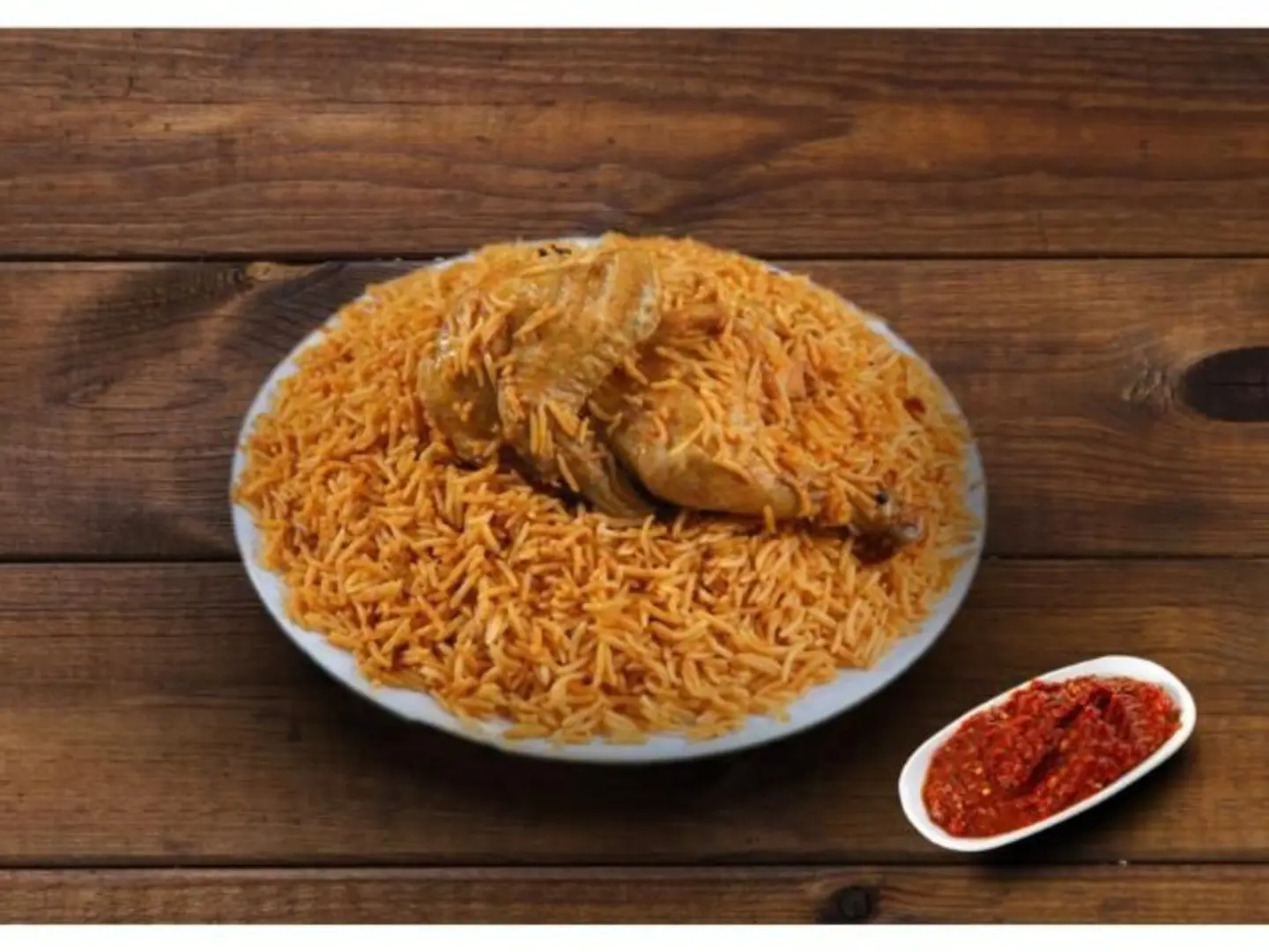 Madghot Chicken With Rice - Half A Chicken
