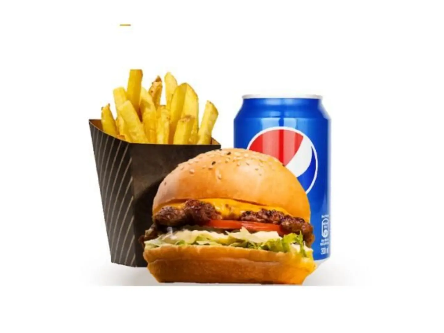 Beef Burger Meal - Plain