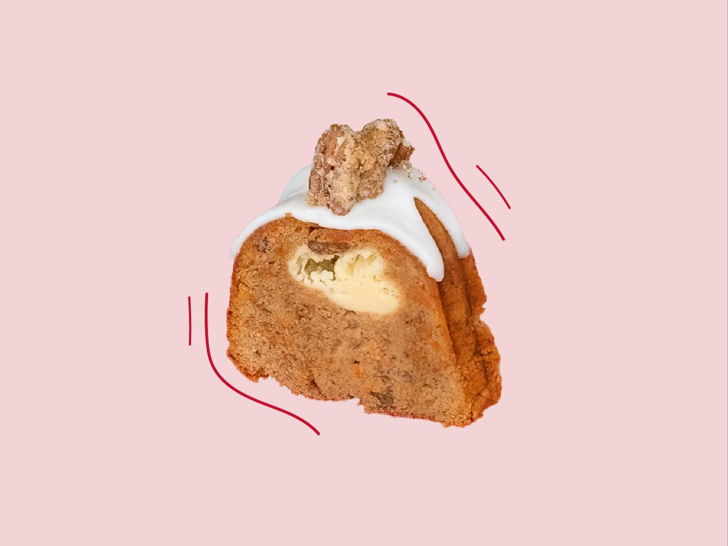 كيكة الجزر الفنتج - شريحة