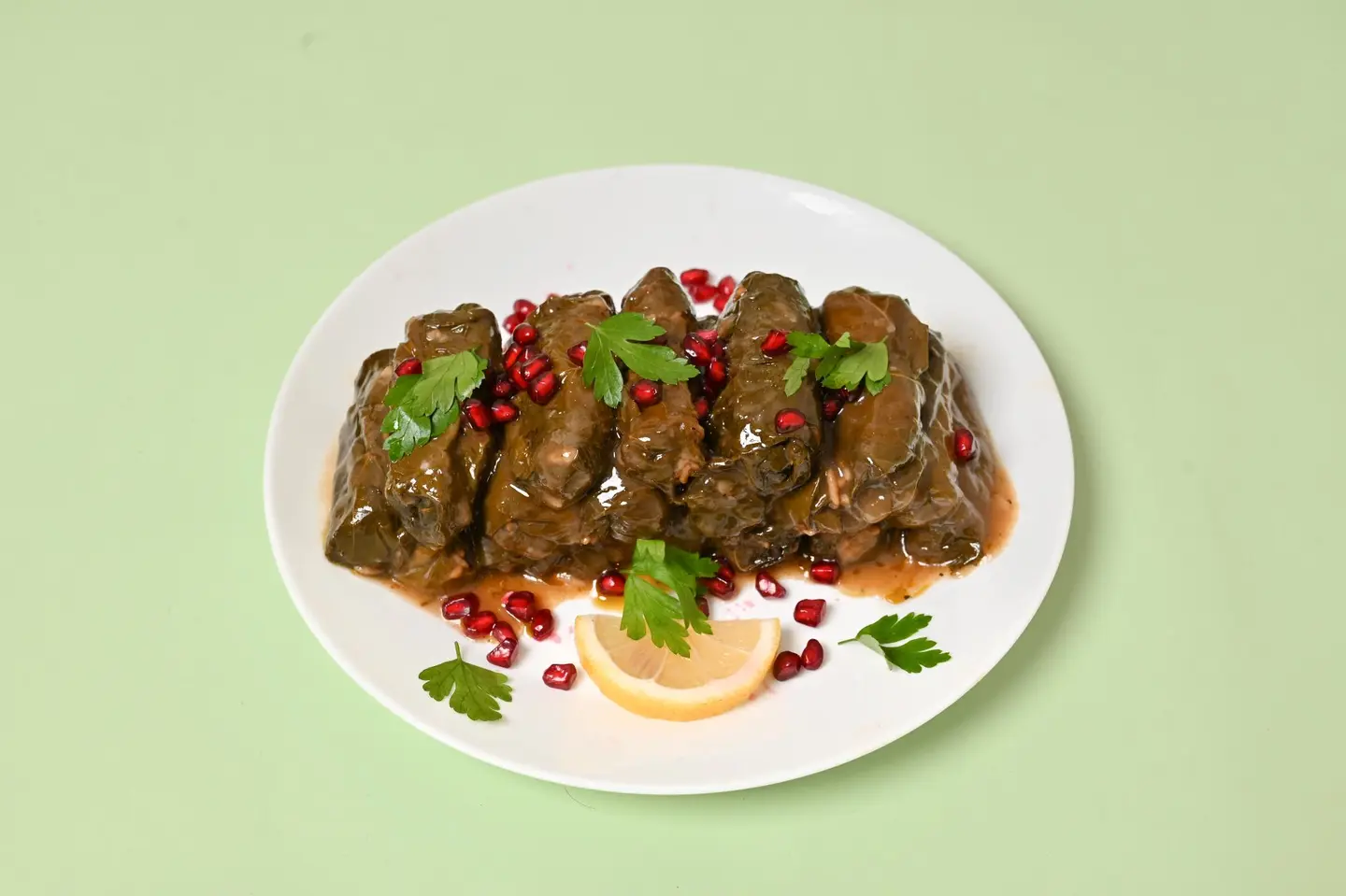 Grape Leaves With Pomegranate - 10 Pieces