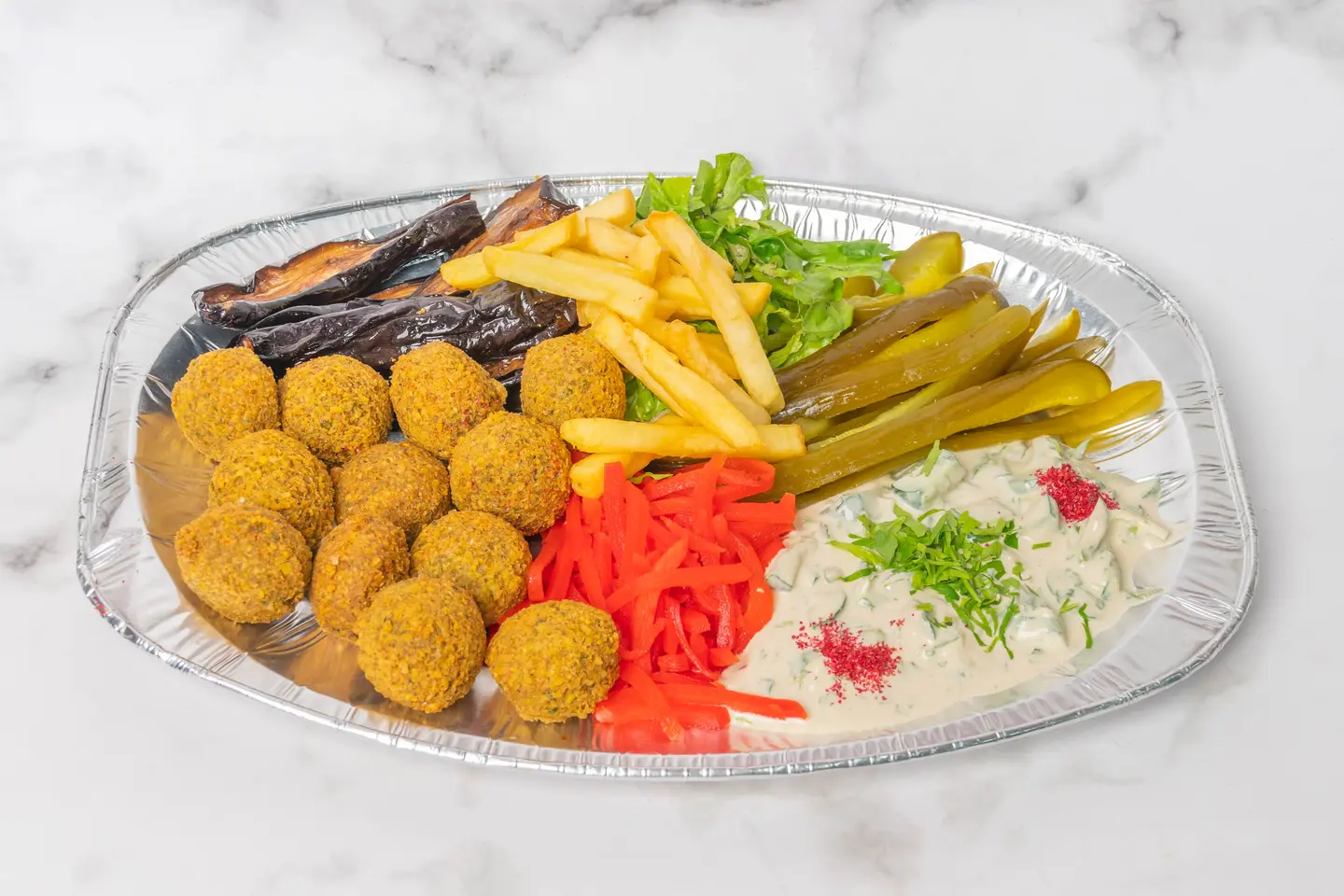 صحن فلافل مشكل - صغير