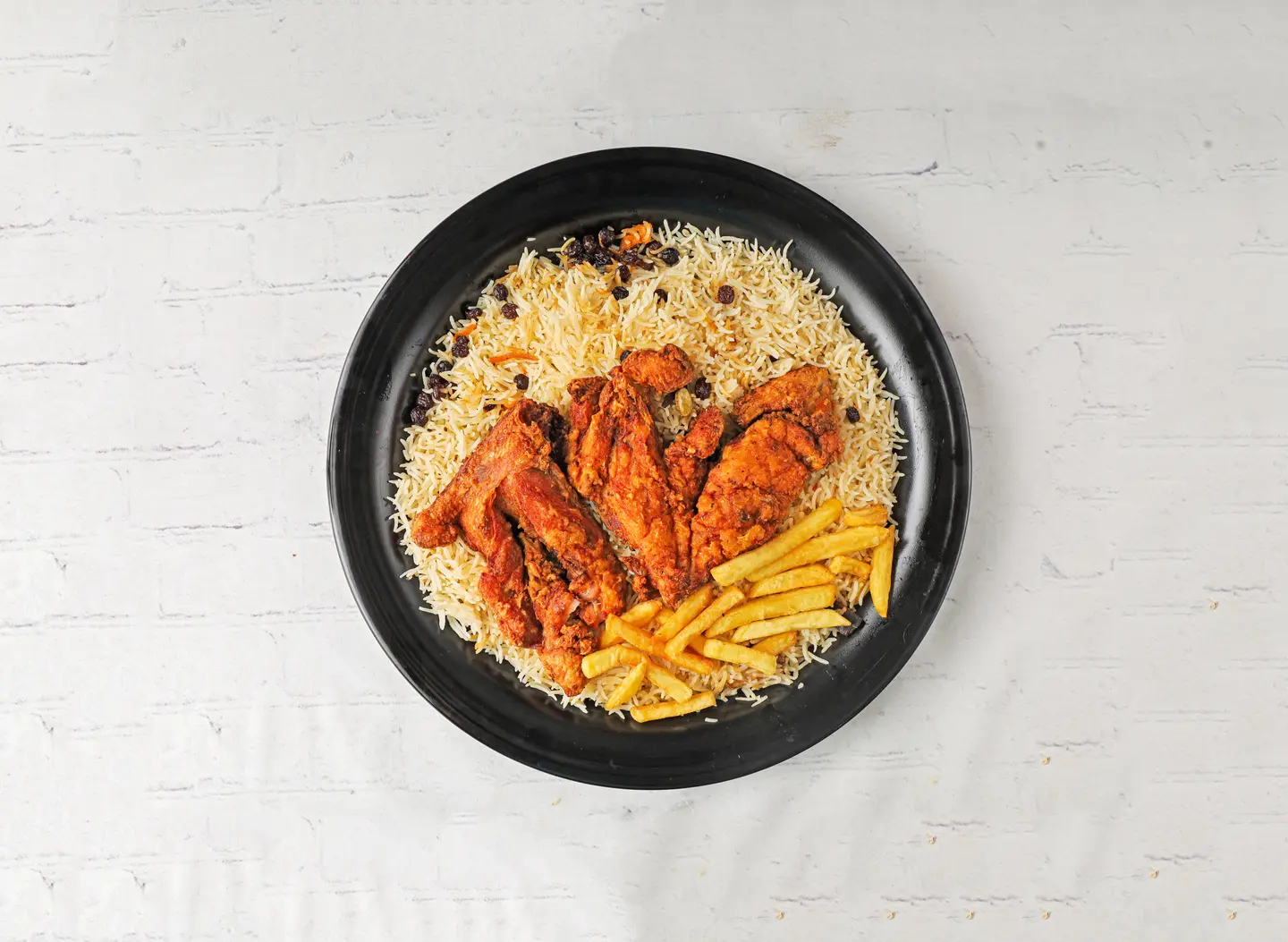 دجاج مقلي بالصاج - نص حبة دجاج