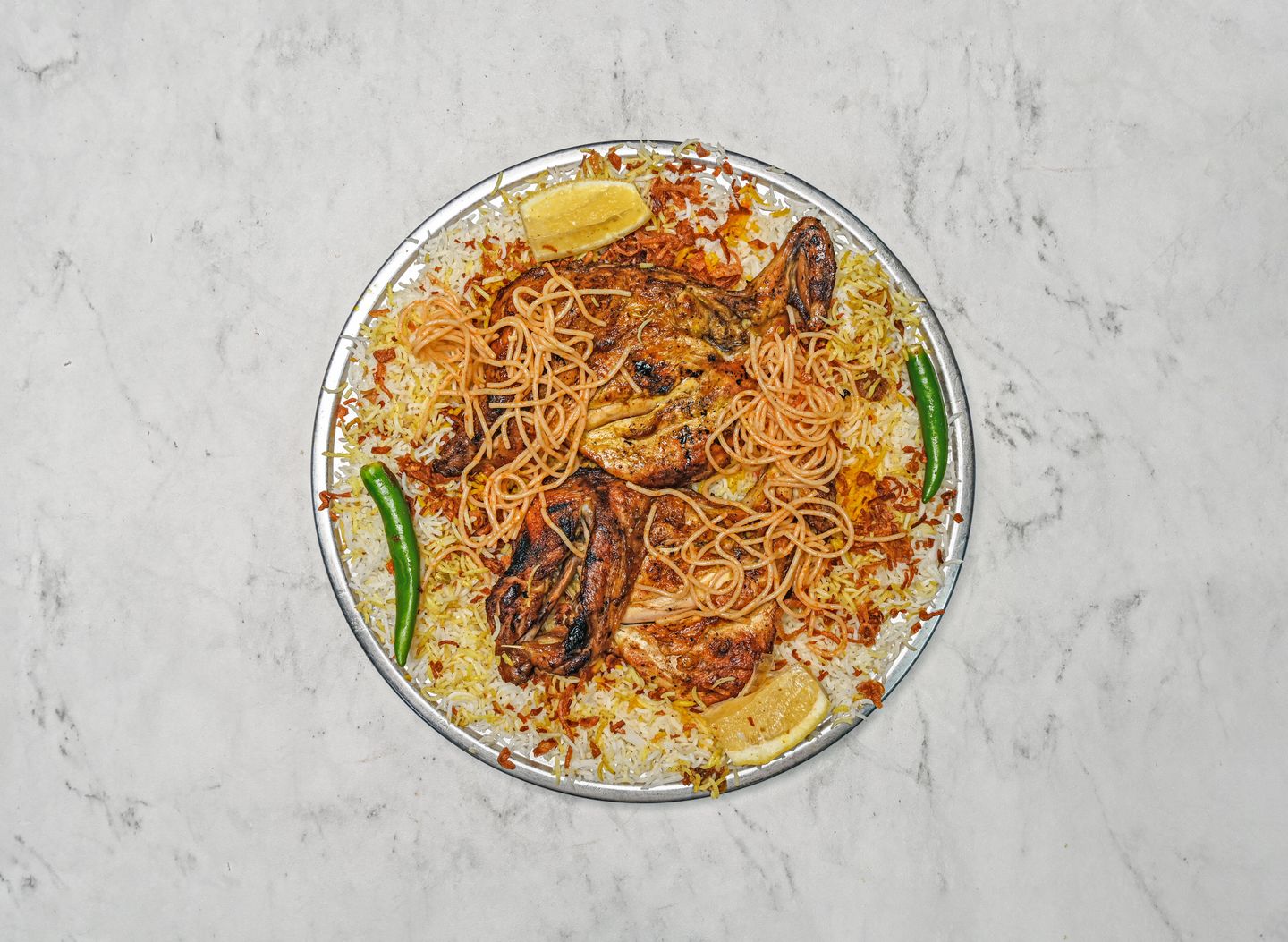 Chicken Madbi   With Rice - Half A Chicken