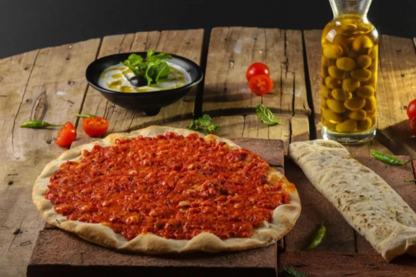 فطيرة محمرة - وسط