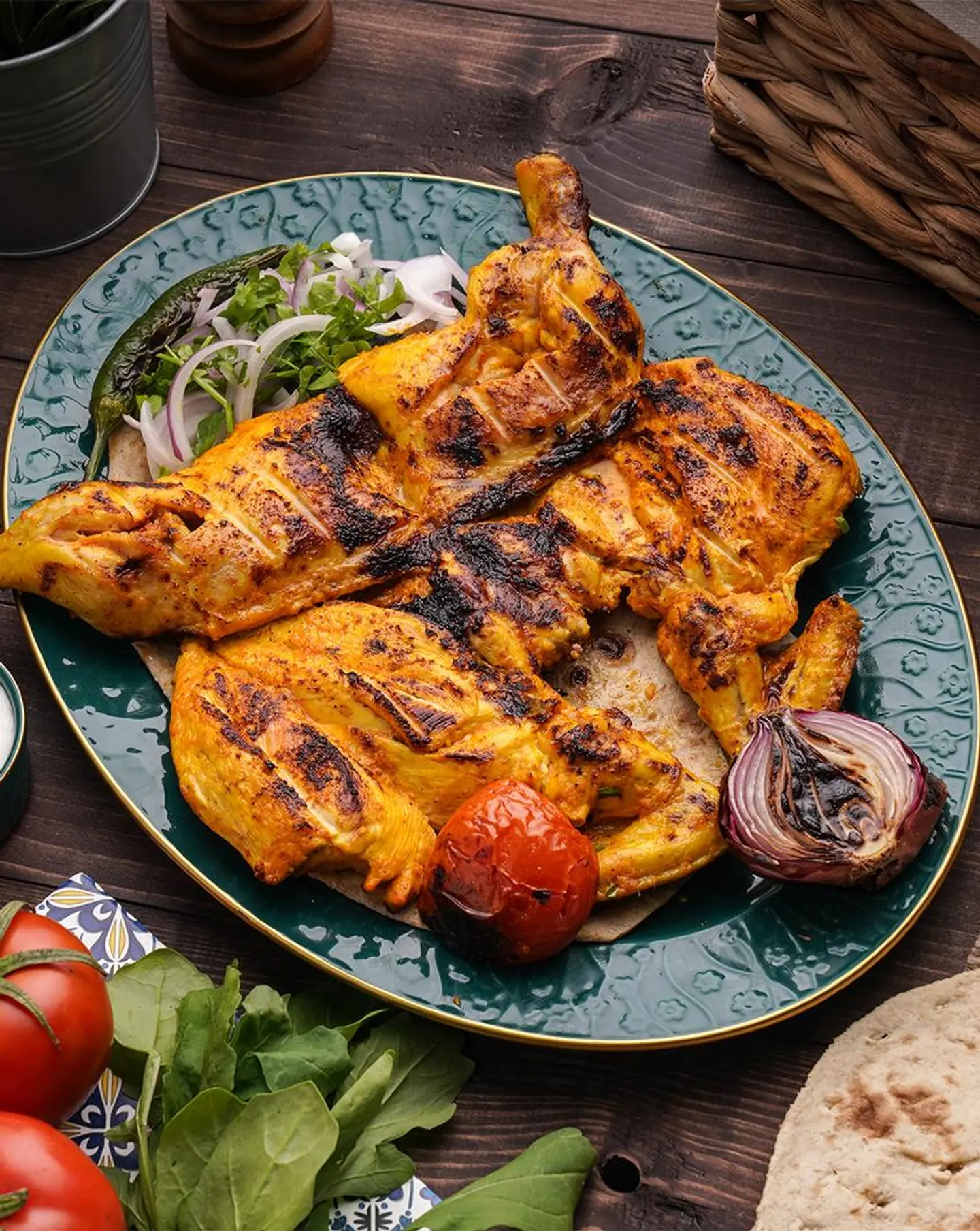 Plain Charcoal Grilled Chicken - Half Chicken