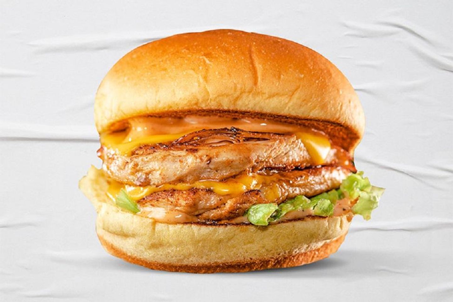 Double Chicken Cheeseburger - Regular