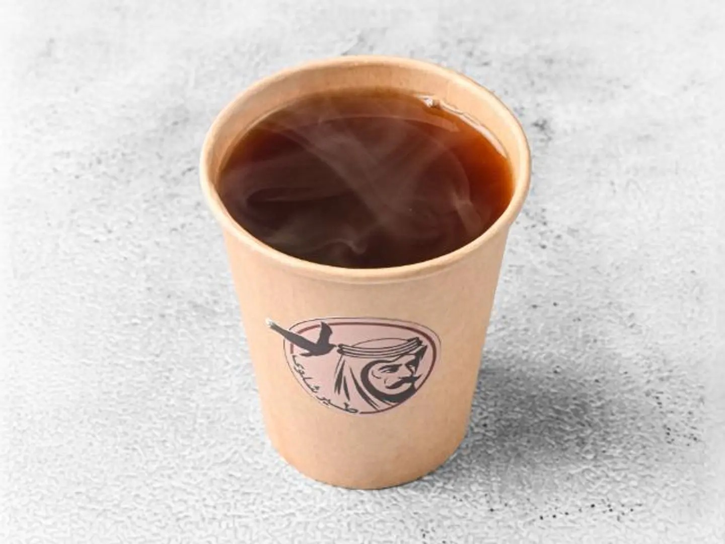 كوب شاي بخار - ورقي