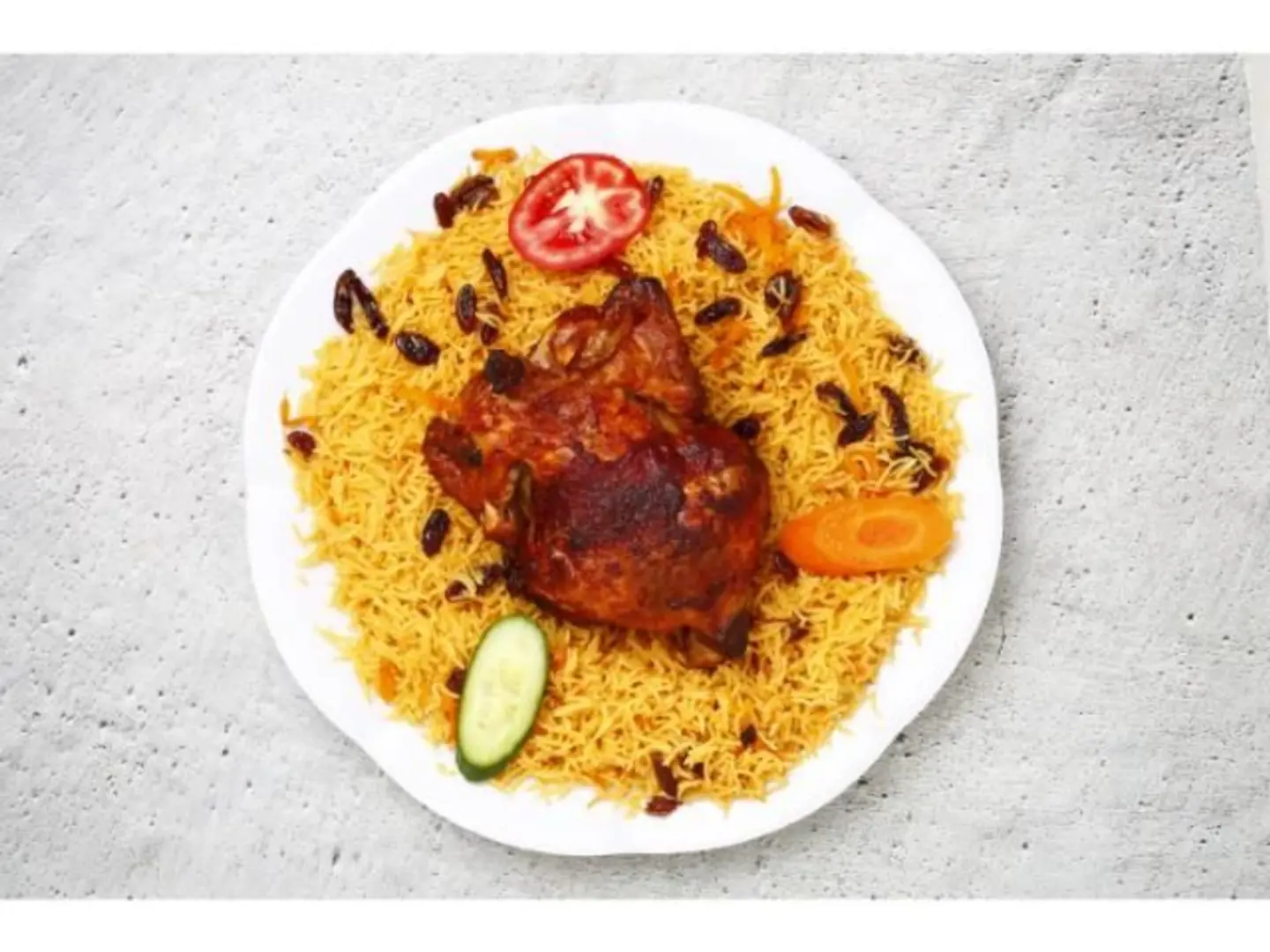 Rotisserie Chicken With Rice - Quarter Chicken Leg