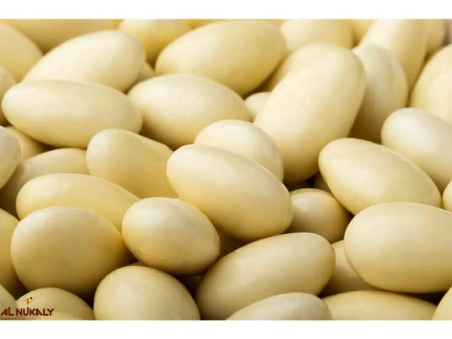 Belgian Dragee Roasted Almond In White Chocolate - 250 Grams