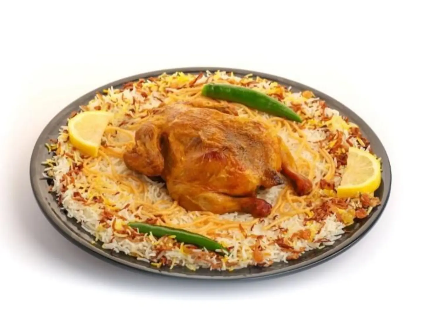 مظبي مع الرز - نص حبة دجاج