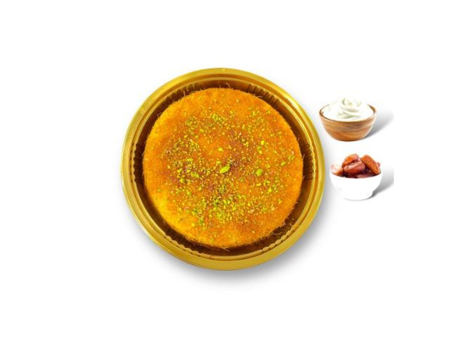 Kunafa With Cream And Dates - Small