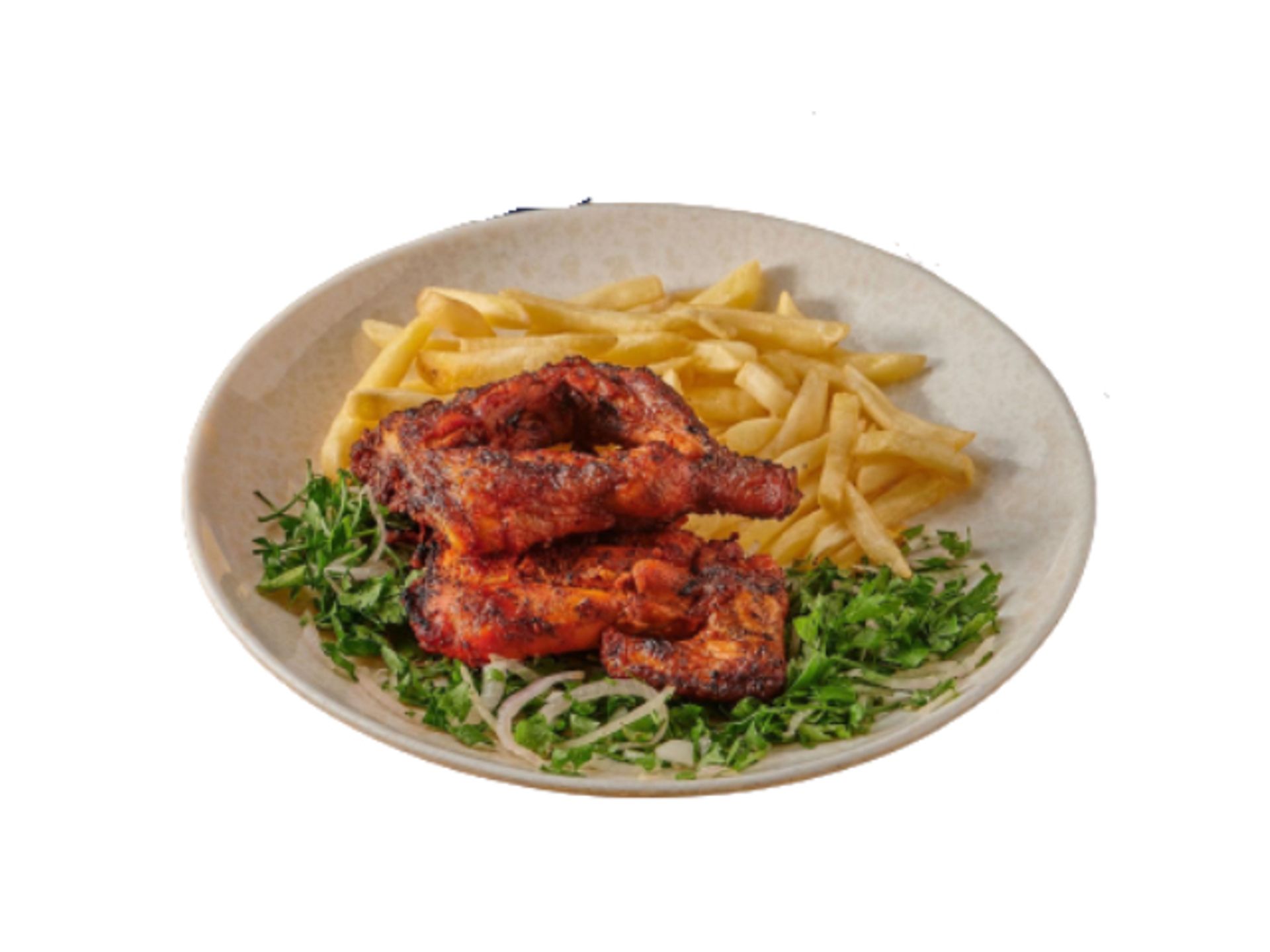 دجاج على الفحم - نص حبة دجاج