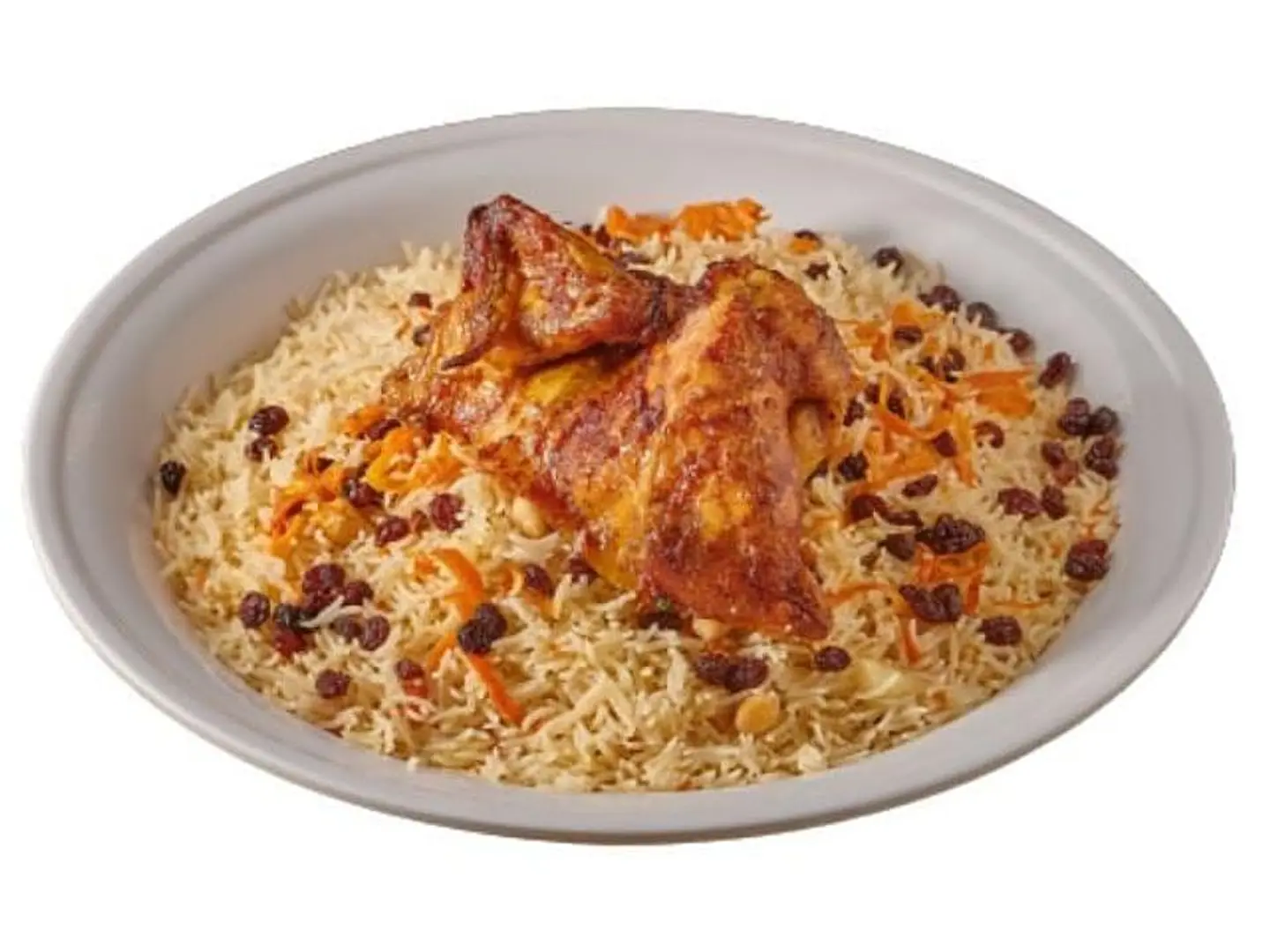 ربع دجاج شوايه مع الرز - رز بخاري