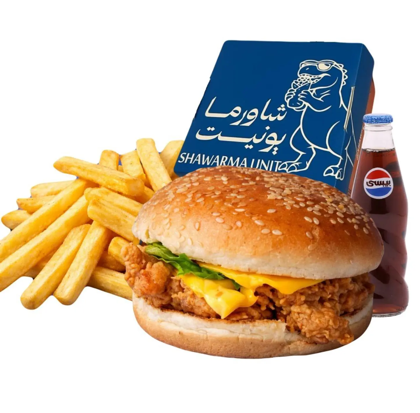 Crispy Chicken Burger Unit Meal - Regular