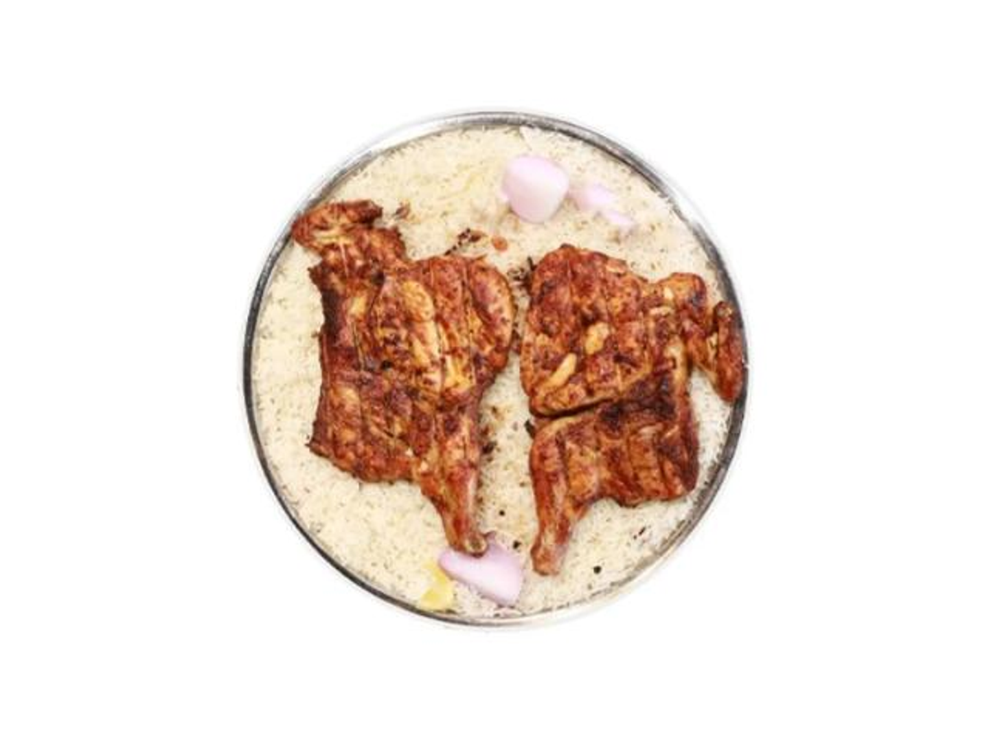 Grilled Chicken On Charcoal - Half