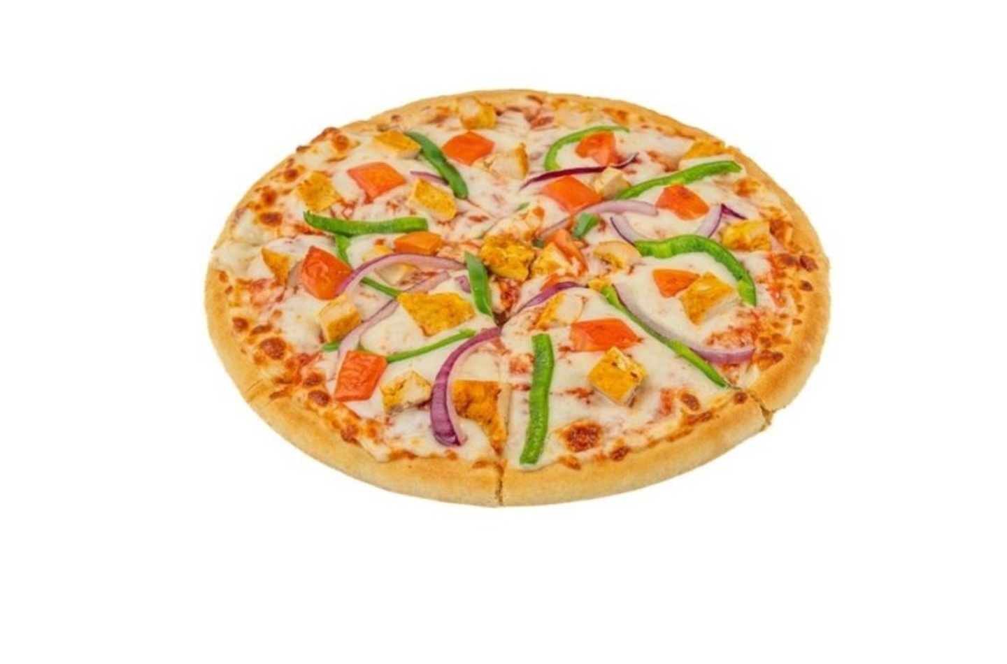 Vegetable Pizza With Chicken - Small