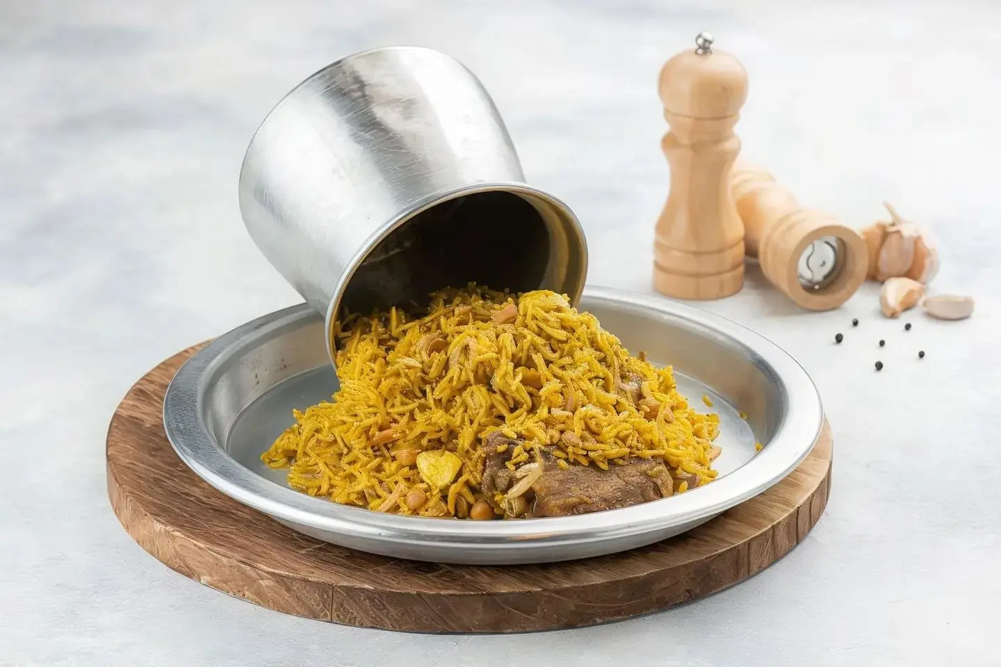 Roasted Arabic Dish With Rice - Basmati Rice