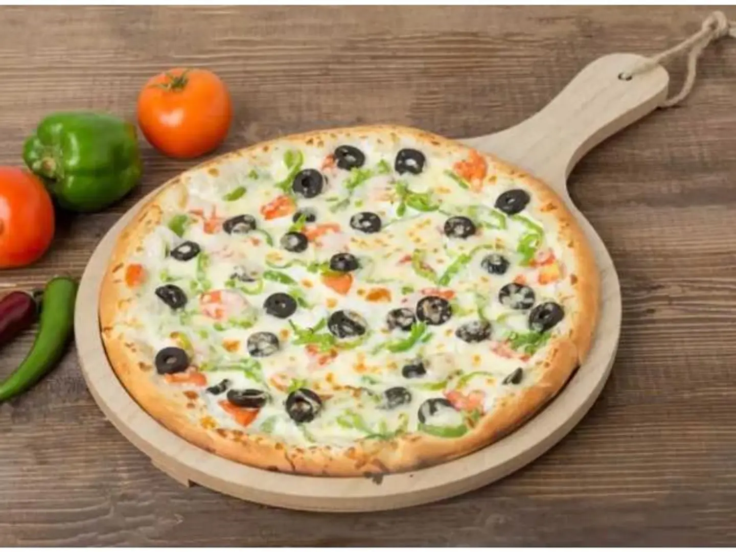 Melted Cheese With Vegetable Pizza - Small