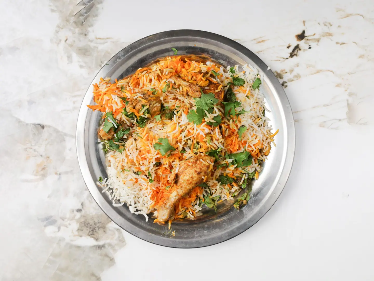 دجاج برياني - وسط