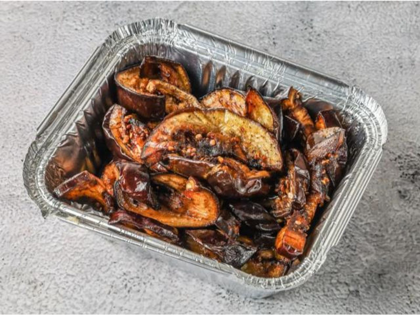 Mixed Plate Of Fried Potatoes, Eggplant, And Peppers - Medium