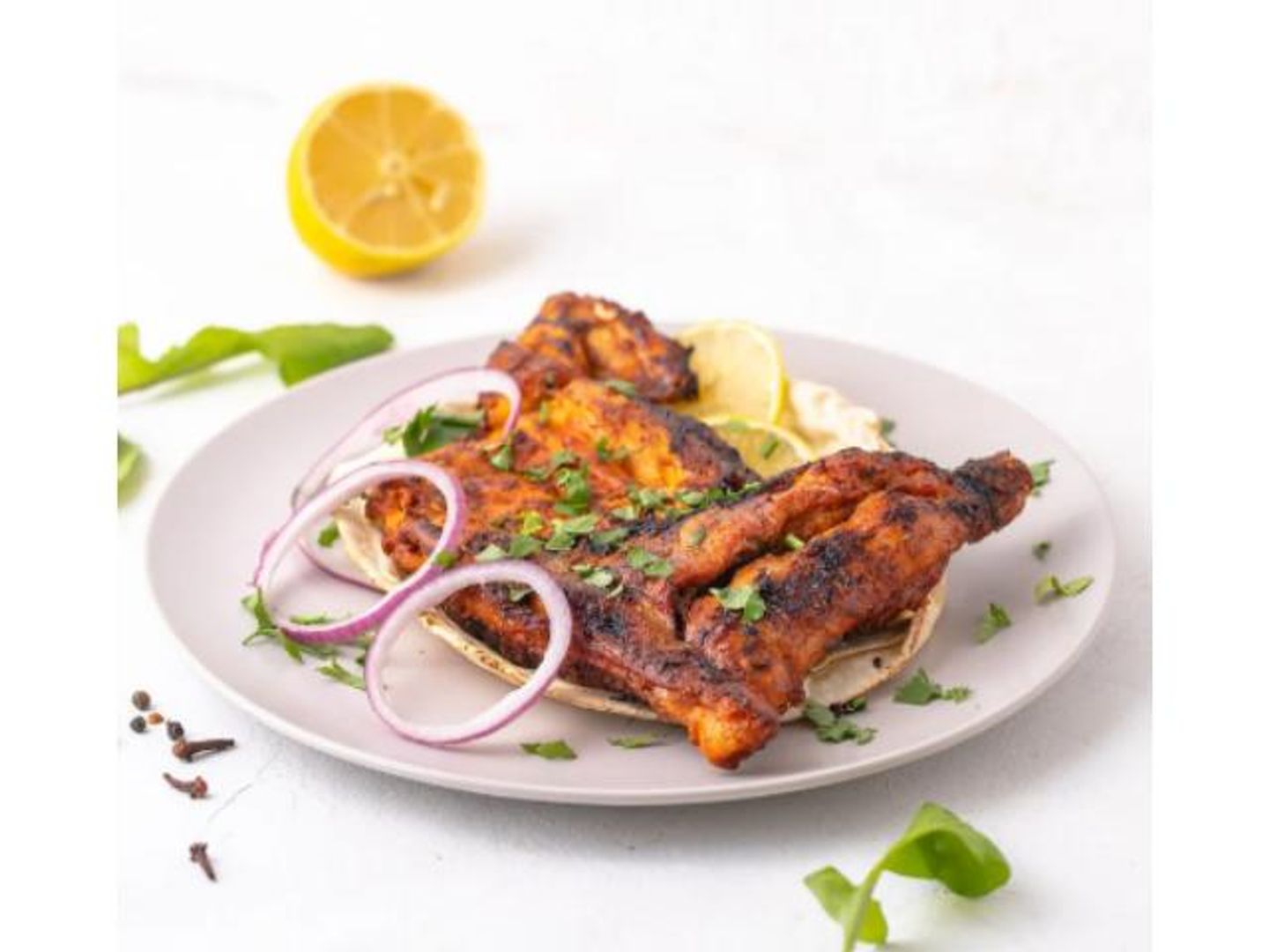دجاج مشوي سادة - نص حبة دجاج