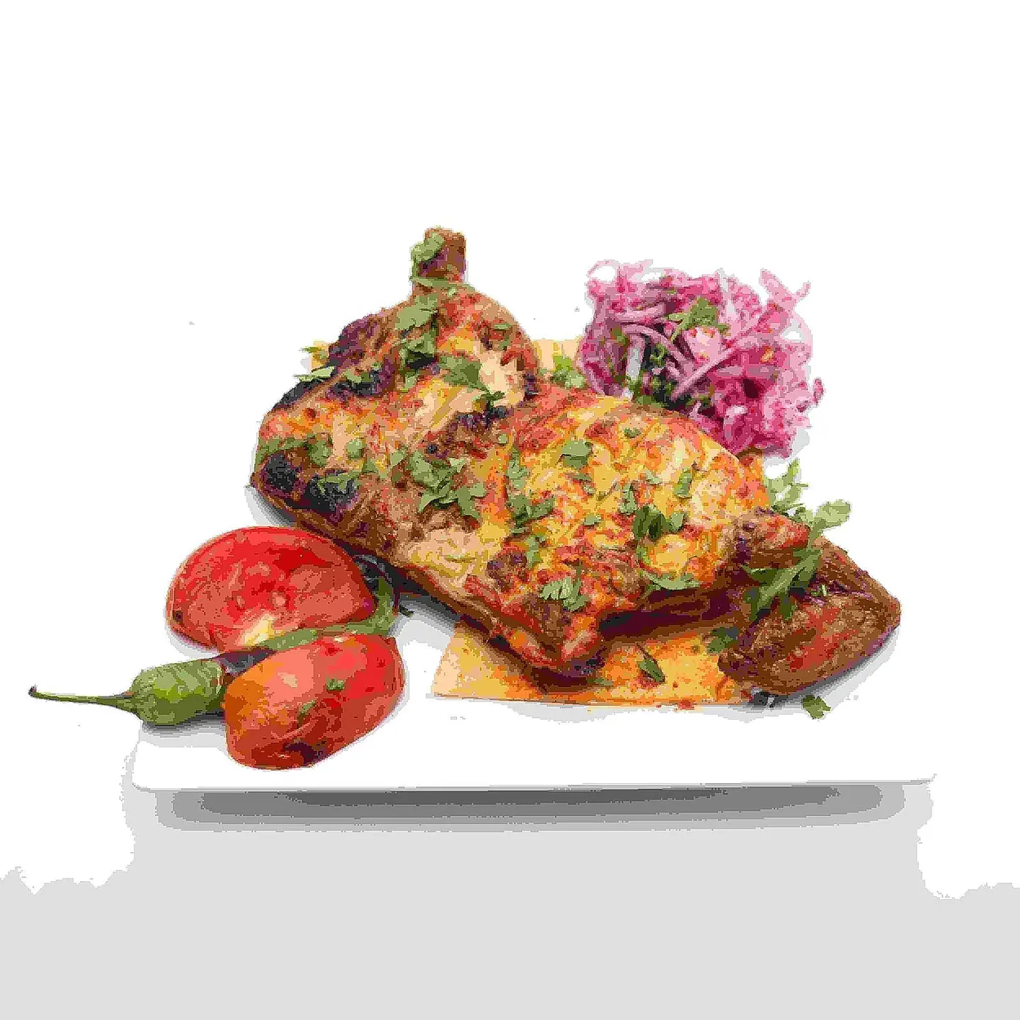 Half A Chicken On Charcoal - Plain