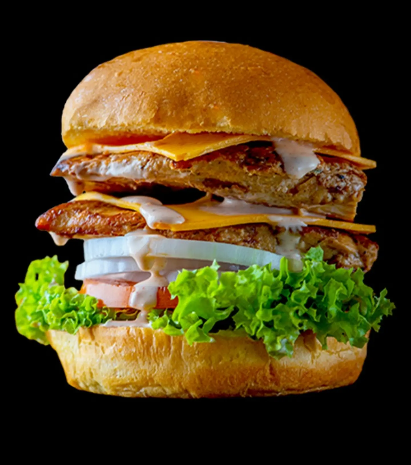 دبل برجر دجاج - عادي