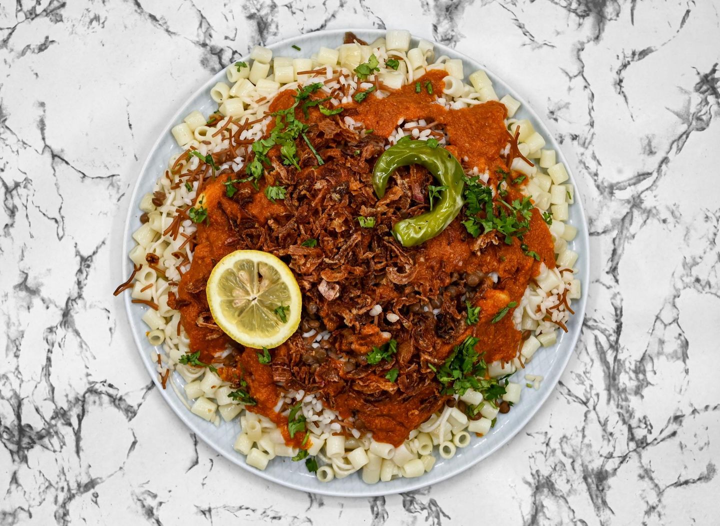صحن كشري - كبير